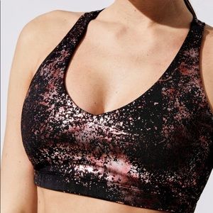 Carbon38 Foil Crossback Bra